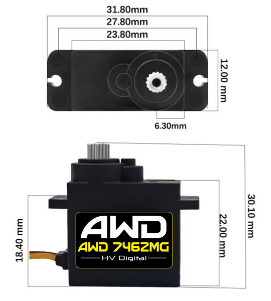 AWD-7462MG Servo