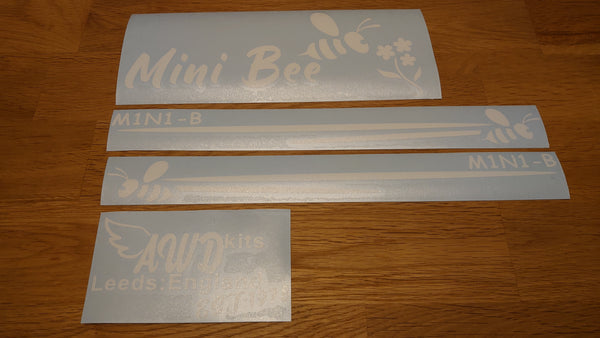 Mini Bee Decal Set